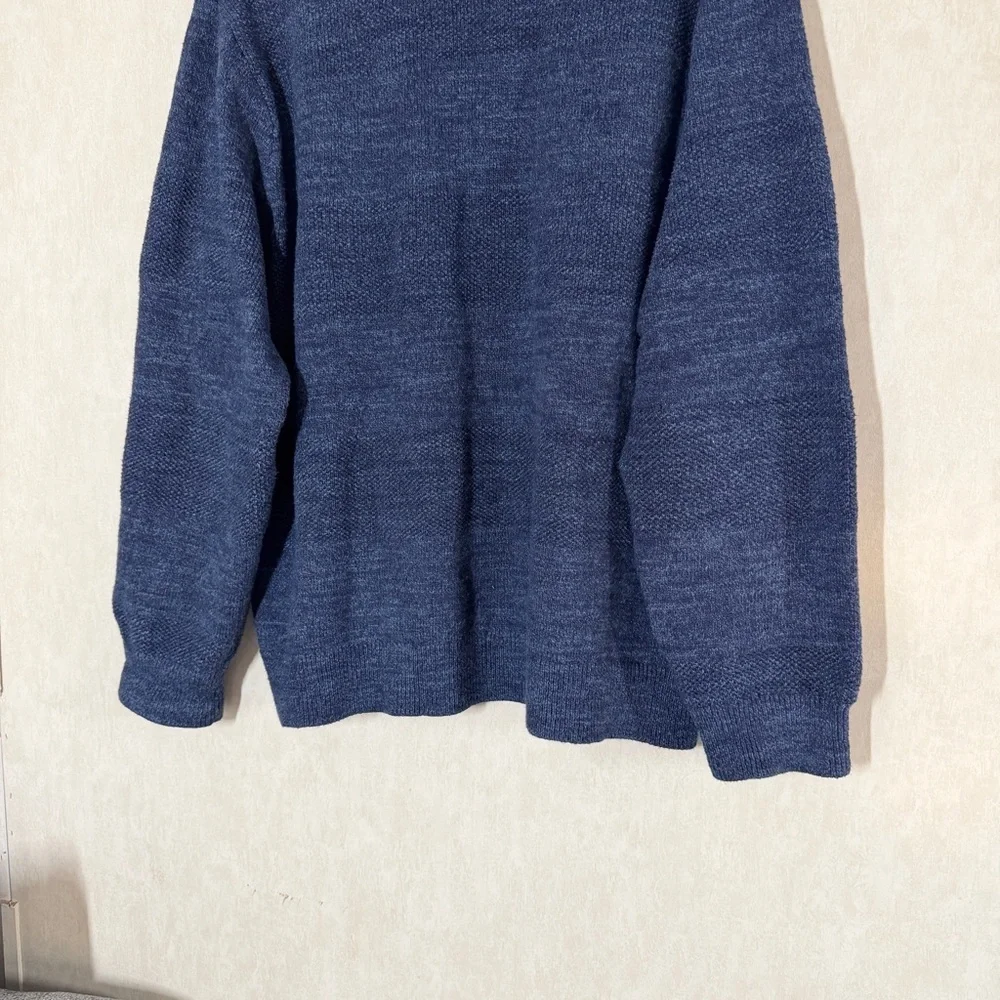L.L. Bean Men’s Crewneck Pullover Sweater Cotton Longsleeve Classic in Blue XXL